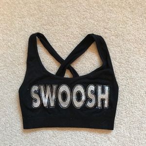 Cheer athletics swooshcats sport bra